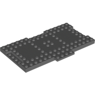 Lego Plate Special 9 x 16 x 2/3 with 1 x 4 Recessed / Dark Bluish Gray