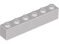 Brick 1 x 6 / Light Gray