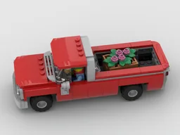 Red vintage pickup