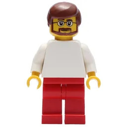 White Torso, Red Legs, Reddish Brown Hair