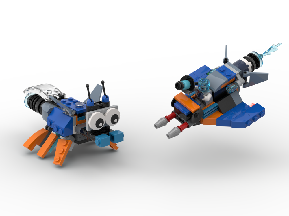 Lego 11006 + 31111 Alien Bug and Cyber Scout
