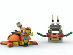 Elegant party turtle with dragon mask