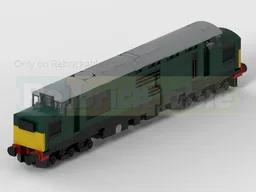 4-Wide BR Class 37 Diesel Locomotive Train In British Rail Green Livery