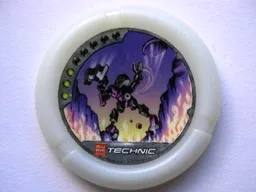 Large Figure Throwing Disk, Flare and Spark, 3 Pips, Spark Throwing Disk Print