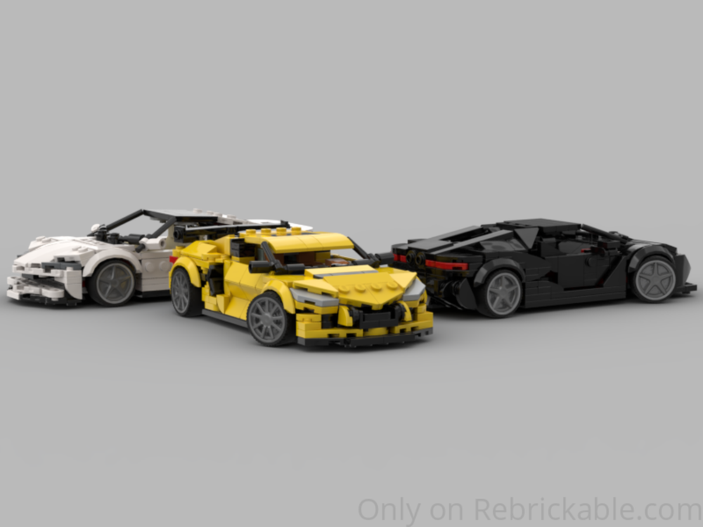 Lego Instructions Bundle; SF90, Revuelto, and ZR-1