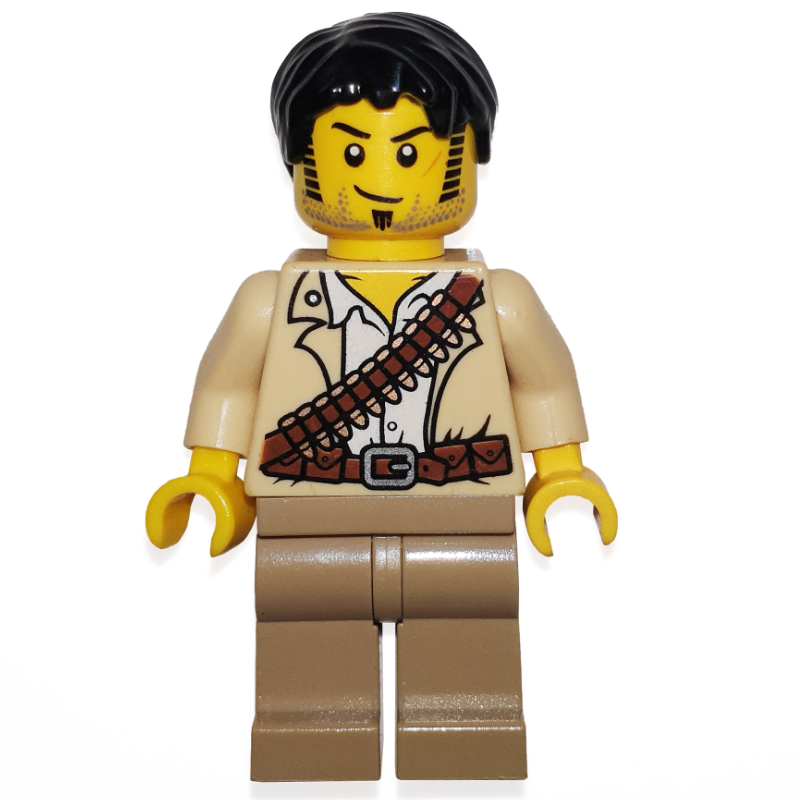 Lego Jake Raines with Ammo Belt (3626c Head)
