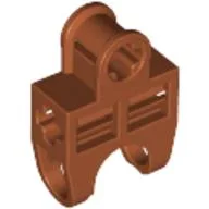 Technic Axle Connector 2 x 3 with Ball Socket, Open Sides / Dark Orange