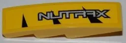 Slope, Curved 4 x 1 with Silver 'NUTRAX' Pattern Model Left Side (Sticker) - Set 8228