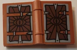 Minifigure, Utensil Book 2 x 3 with Eye of Sauron Pattern (Stickers) - Set 10237