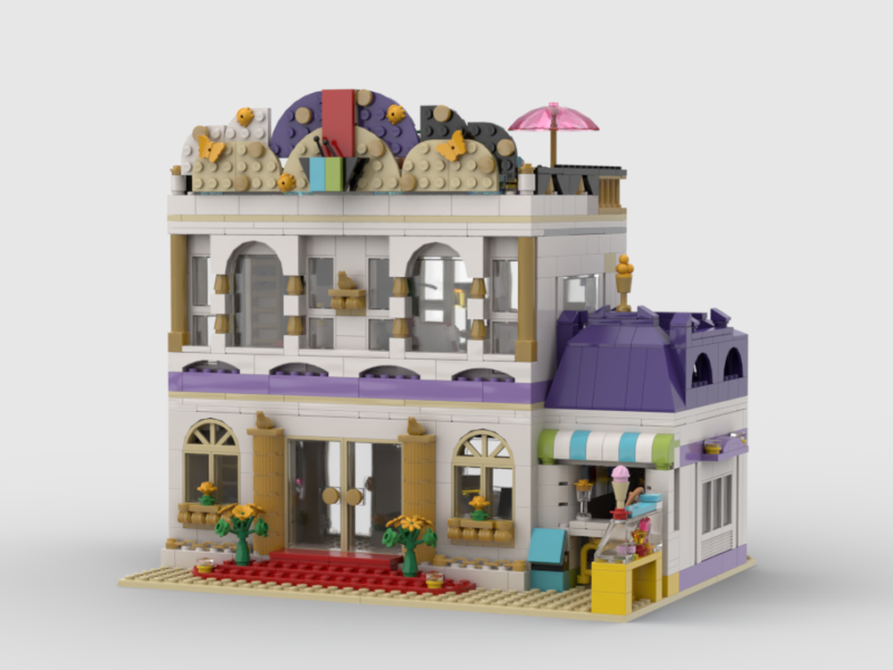 Lego Restaurant and Icecream parlor, Alternate build of Lego41101