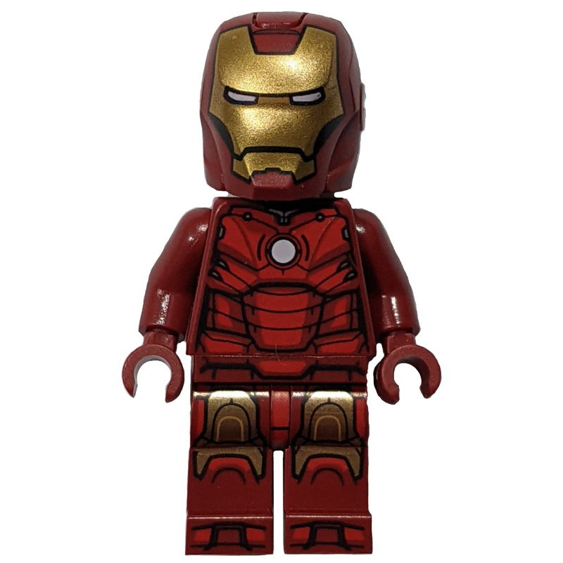 Lego Iron Man Mark 3 Armor, Trans-Light Blue Head