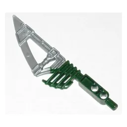 Large Figure Weapon Hordika Fang Blade with Pearl Light Gray Flexible End / Dark Green
