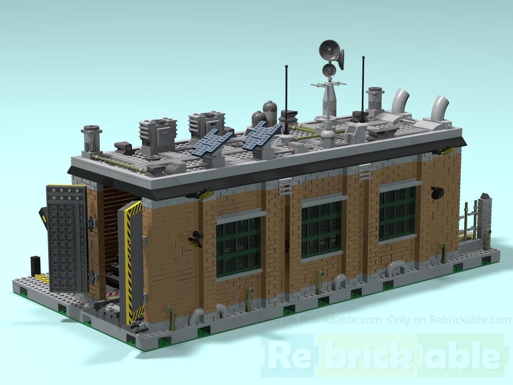 Lego Italian-style Railway Workshop