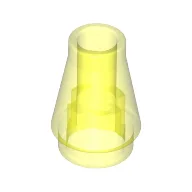 Cone 1 x 1 [No Top Groove] / Trans-Neon Green