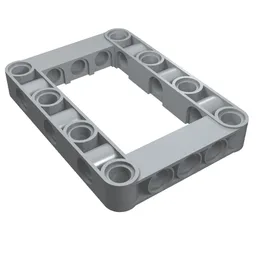 Technic Beam Frame 5 x 7 with 3 x 5 Opening Thick / Light Bluish Gray