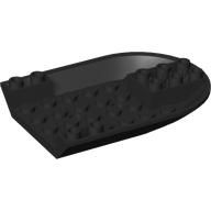 Lego Aircraft Fuselage Curved Forward 6 x 8 Bottom / Black