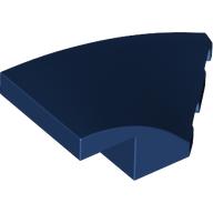 Lego Brick Wedged, Curved 4 x 2 with Stud Notch Right / Dark Blue