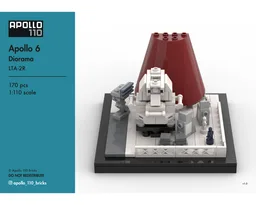 Apollo 6 Diorama – LTA-2R [1:110 scale]