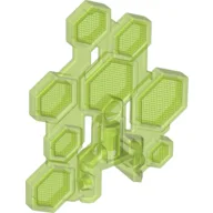 Large Figure Shield, Hexagon / Trans-Bright Green