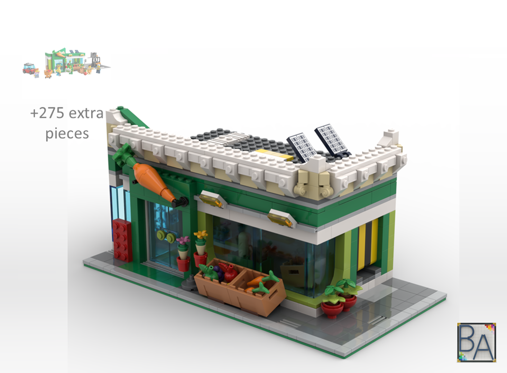 Lego Grocery Ground Floor - Compatible with Heartlake Apartments MOCs