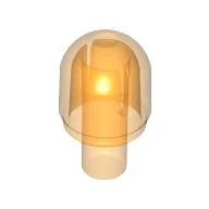 Light Cover 1 x 1 Round with Internal Bar / Bionicle Barraki Eye / Trans-Orange