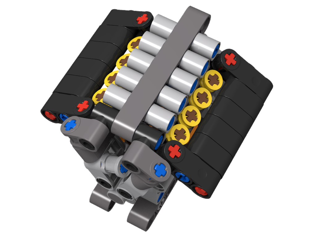 Lego 42103 and 42093 Combined Model: Dodge Supercharged 6.2L HEMI Hellcat V8