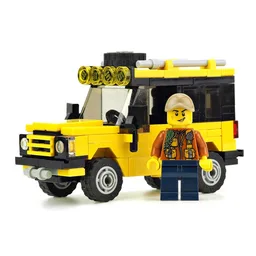 Yellow Land Rover