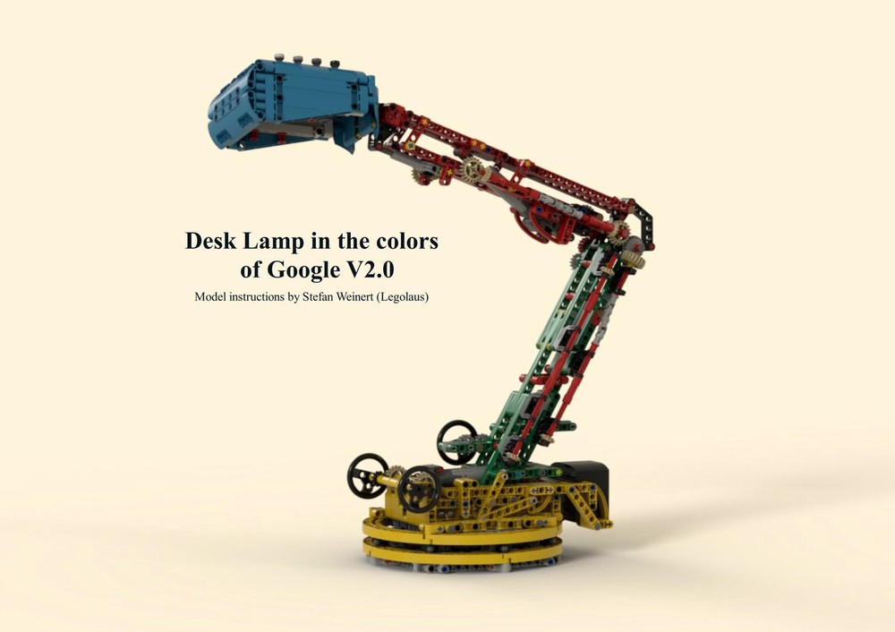Lego Desk Lamp (V2.0) in the colors of Google (SMD-Version)
