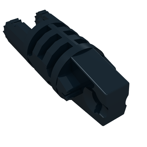 Lego Hinge Cylinder 1 x 3 Locking with 1 Finger and 2 Fingers On Ends, without Hole, 9 Teeth