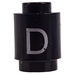 Brick Round 1 x 1 with Letter 'D' Print