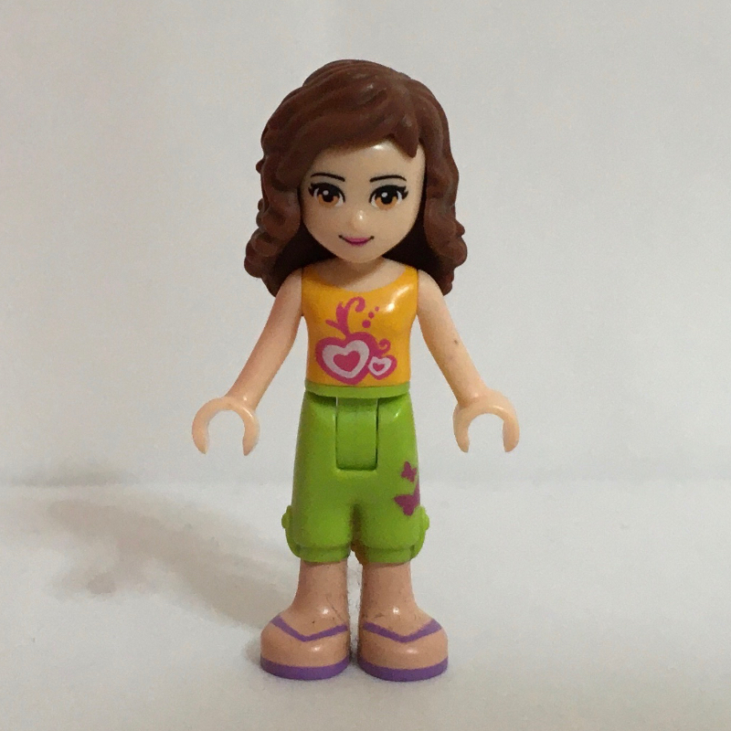 Lego Olivia - Orange Top, Lime Skirt