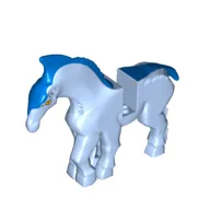 Creature, Direhorse with Blue Mane and Tail Print