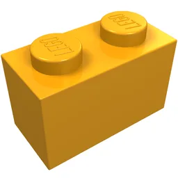Brick 1 x 2 / Medium Orange