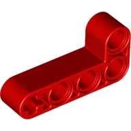 Technic Beam 2 x 4 L-Shape Thick / Red