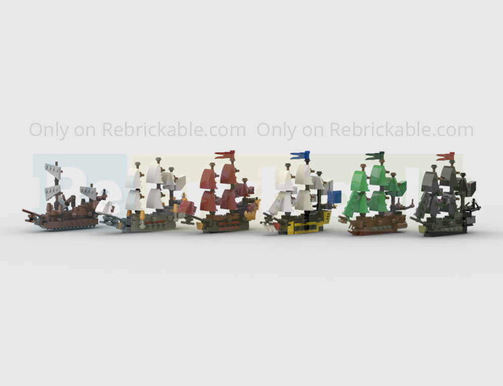 Lego Caribbean Famous Pirates Ships