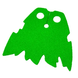 Neckwear Cape, Tattered / Bright Green