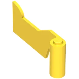 Fabuland, Door 1 x 6 x 2 Left / Yellow