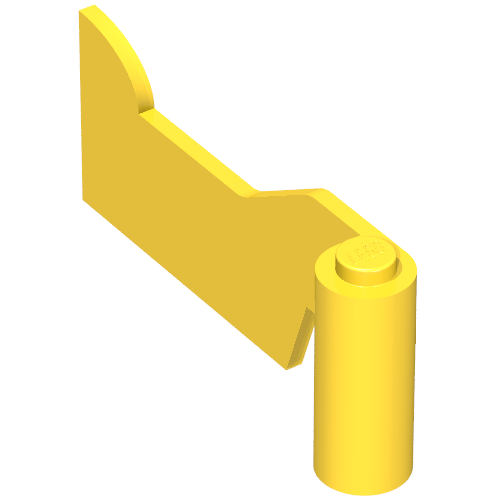 Lego Fabuland, Door 1 x 6 x 2 Left / Yellow