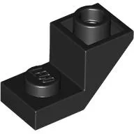 Brick Sloped Inverted 45° 2 x 1 with 2/3 Cutout / Black