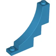 Brick Curved 1 x 5 x 4 Inverted / Dark Azure