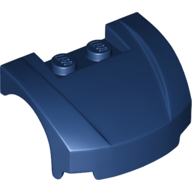 Lego Vehicle Body, Wheel Arch / Mudguard 3 x 4 x 1 2/3 Low Profile, Curved Front / Dark Blue