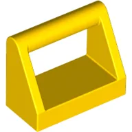 Tile Special 1 x 2 with Handle / Yellow