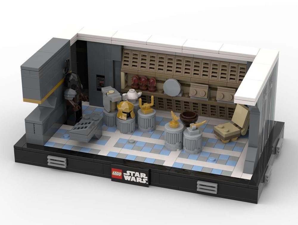 Lego Luthen and Kleya's Gallery Diorama (from Andor)