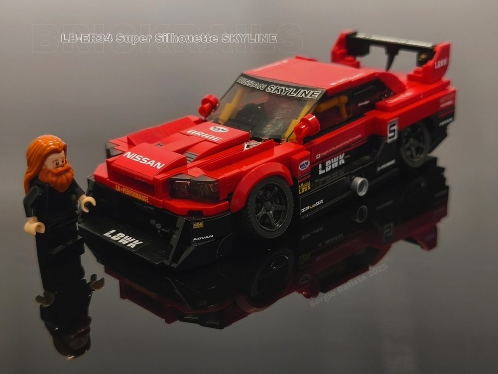 Lego Liberty Walk Nissan LB-ER34 Super Silhouette SKYLINE