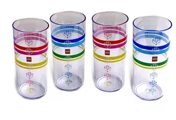 Classic Stripes Plastic Tumblers