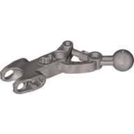 Lego Large Figure Skeletal, Limb, Angular with Ball Joint and Ball Socket / Flat Silver