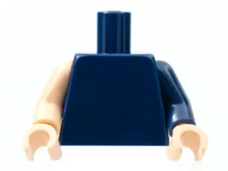 Torso Plain / Dark Blue Arm Left / Light Nougat Arm Right / Light Nougat Hands