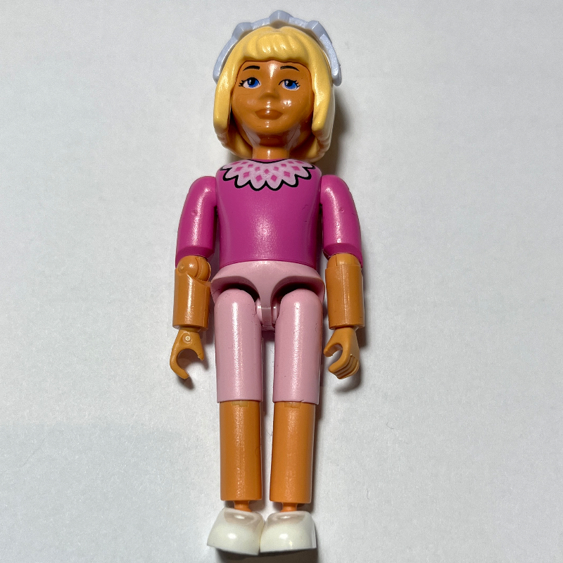 Lego Belville Figure, Light Violet Headband and Bows