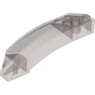 Brick Wedged, Curved 8 x 3 x 2 Open Right / Trans-Brown