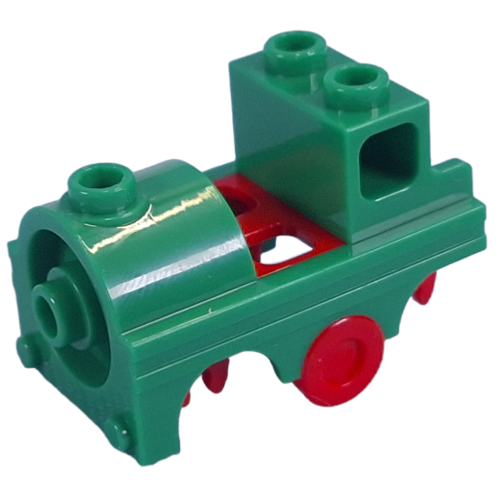 Lego Minifig Hipwear, Train with Red Wheel / Green